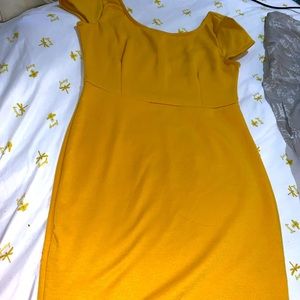 Classic yellow dress